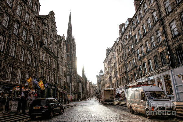 Edinburgh Poster featuring the photograph Scotland Edinburgh Architecture Street by Chuck Kuhn