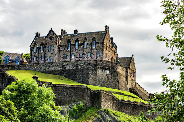 Edinburgh Poster featuring the photograph Scotland's Edinburgh Castle by Mary Jane Armstrong