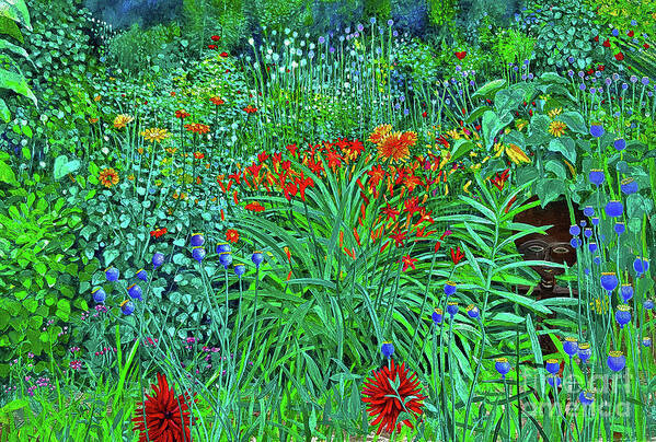 Garden Poster featuring the painting Secret Garden by Joe Roache