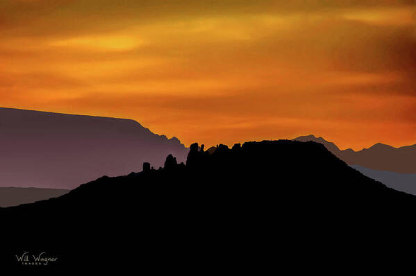 Sunset Poster featuring the photograph Sedona Sunset 2 by Will Wagner