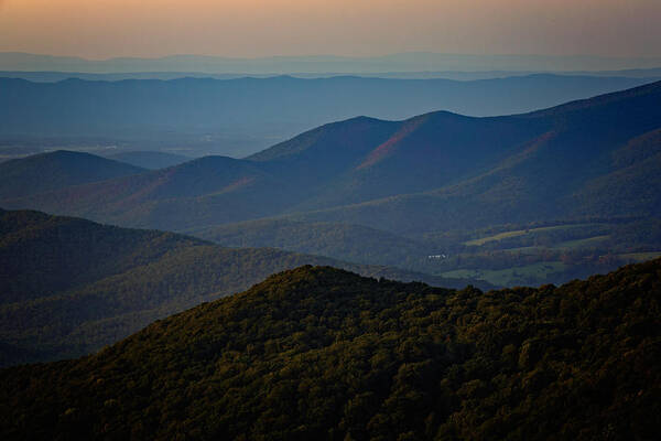 Shenandoah Valley Poster featuring the photograph Shenandoah Valley at Sunset by Rick Berk