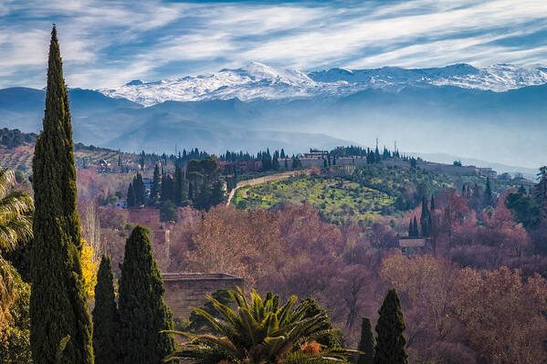Granada Poster featuring the photograph Sierra Nevada Mountains Granada by Adam Rainoff