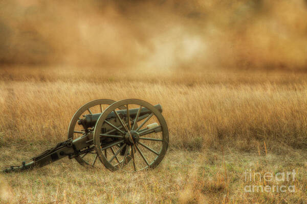 Silent Cannons At Gettysburg Poster featuring the digital art Silent Cannons at Gettysburg by Randy Steele