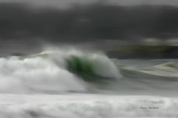 Ocean Poster featuring the photograph Silent Rush by Donna Blackhall
