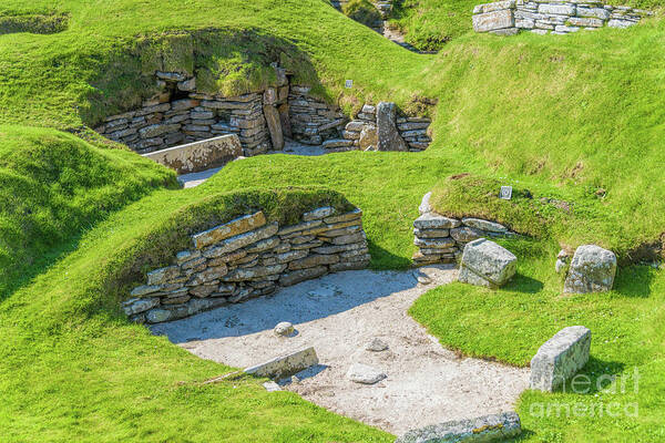 Stone Poster featuring the photograph Skara Brae by Elvis Vaughn