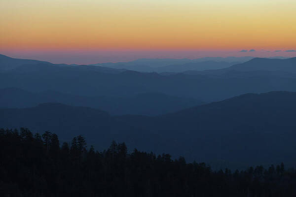 Mountains Poster featuring the photograph Smoky Mountains Sunrise by Scott Slone