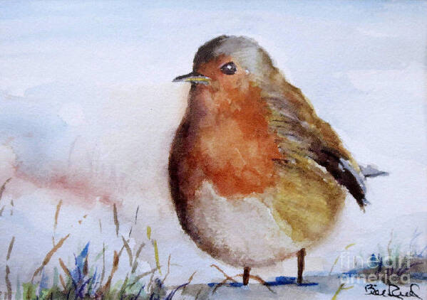 Robin Poster featuring the painting Snow Bird by William Reed