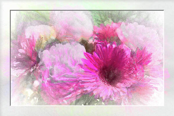 Flower Impressions Poster featuring the photograph Soft Pink Gerbera by Natalie Rotman Cote