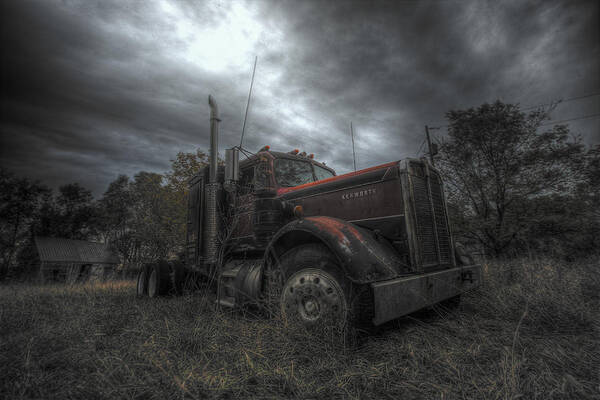 Trucker Poster featuring the photograph Soul Of A Trucker by Aaron J Groen