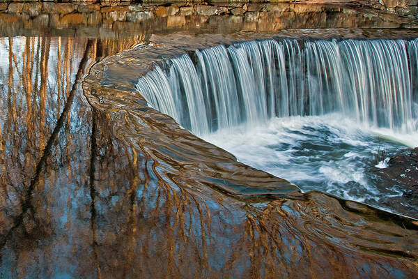 Waterfall Poster featuring the photograph Southford Falls by David Freuthal