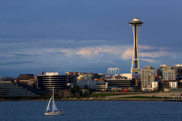 Seattle Poster featuring the photograph Space Needle by Evgeny Vasenev