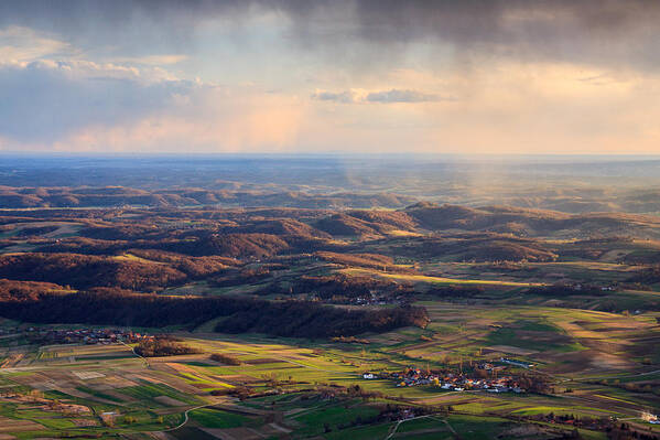 Landscape Poster featuring the photograph Spring magic by Davorin Mance