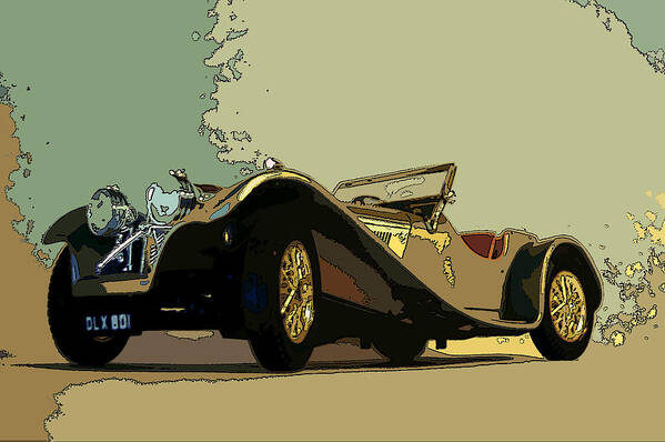 Sports Car Poster featuring the photograph Ss100 by James Rentz