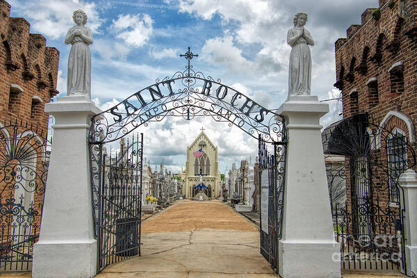 St. Roch's Cemetery Poster featuring the photograph St. Roch's Cemetery in New Orleans, Louisiana by Bonnie Barry
