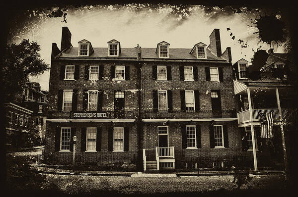Harpers Ferry Poster featuring the photograph Stephenson's Hotel - Harpers Ferry by Bill Cannon