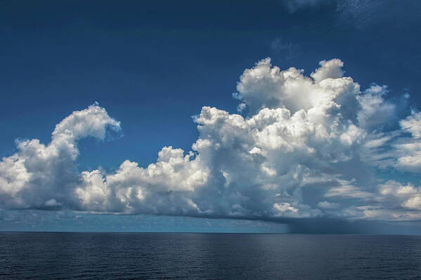 Storm Clouds Poster featuring the photograph Stormy Clouds at S. China Sea by Judith Barath