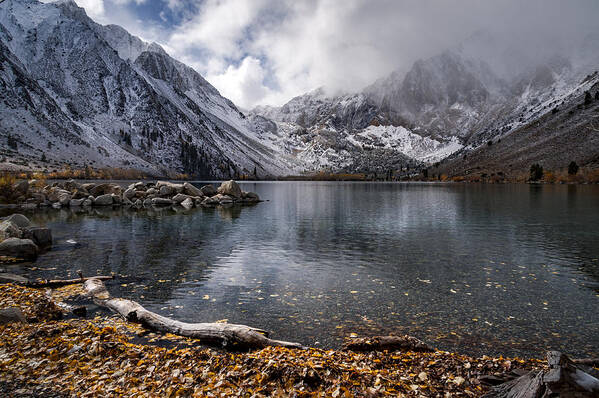 Lake Poster featuring the photograph Stormy Convict Lake by Cat Connor