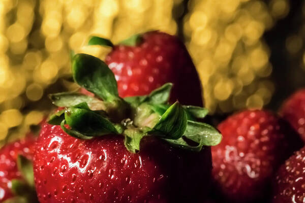 Strawberry Poster featuring the photograph Strawberry Still Life by Sven Brogren