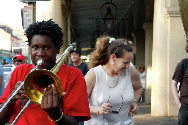 New Orleans Poster featuring the photograph Street Jazz by KG Thienemann