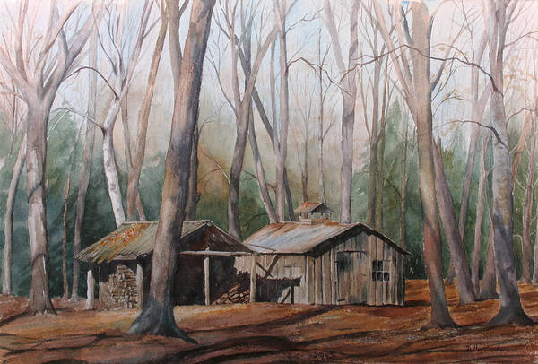Sugar Shack Poster featuring the painting Sugar Shack by Debbie Homewood