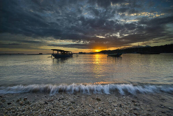 Sunrise Poster featuring the photograph Sunrise at Lombok by Ng Hock How
