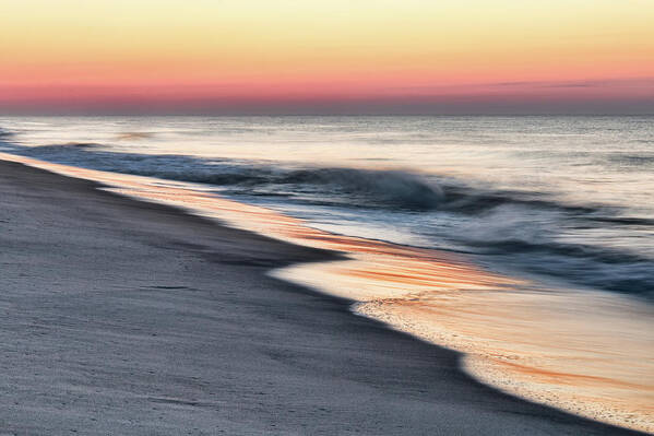 Long Beach Island Poster featuring the photograph Sunrise Waves by Kristia Adams