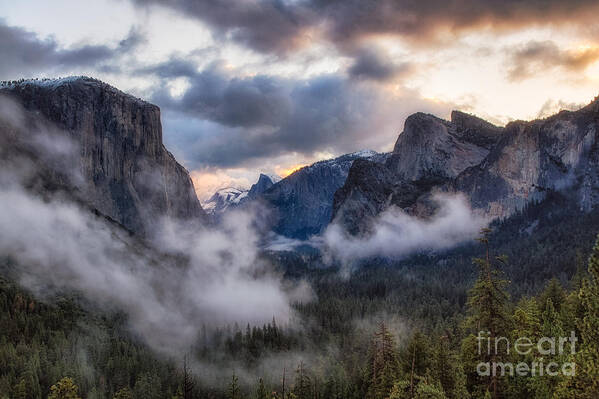 Yosemite Poster featuring the photograph Sunrise Yosemite by Anthony Michael Bonafede