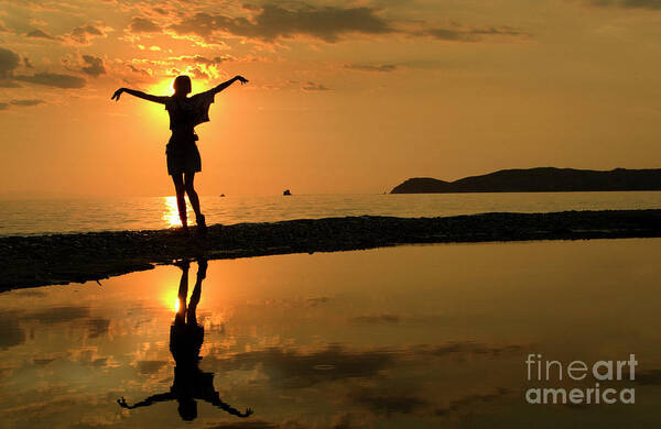 Sunset Poster featuring the photograph Sunset Dance by Daliana Pacuraru