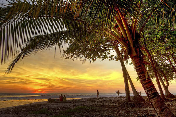 Costa Rica Poster featuring the photograph Sunset in Mal Pais by Cheryl Strahl