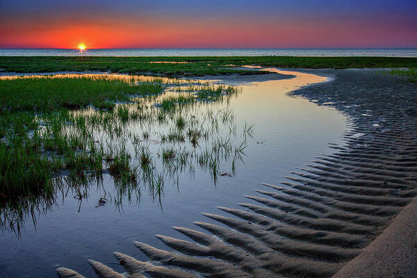Cape Cod Poster featuring the photograph Sunset on Cape Cod by Rick Berk