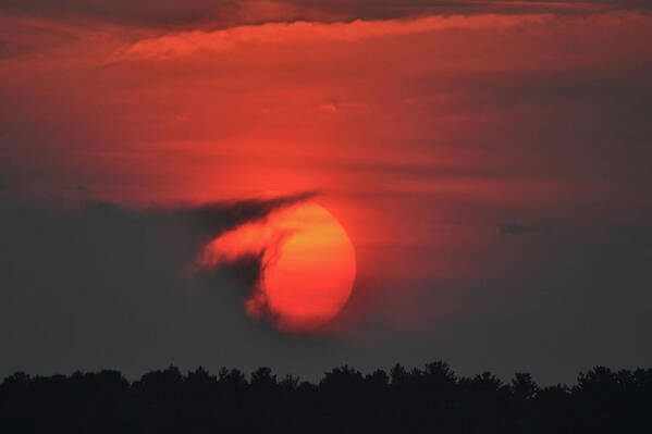 Sunset Poster featuring the photograph Sunset on Plum Island by Nancy Landry