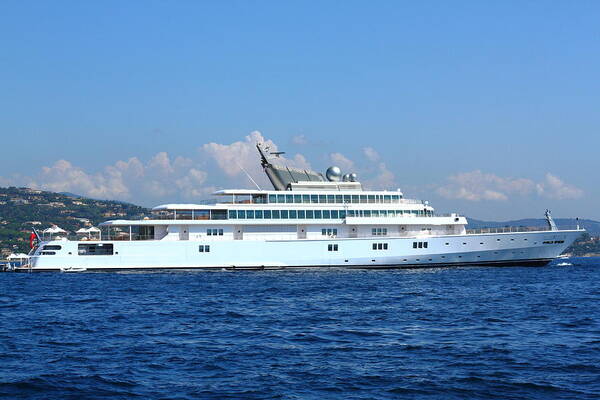 Super Poster featuring the photograph Super Yacht by Richard Patmore