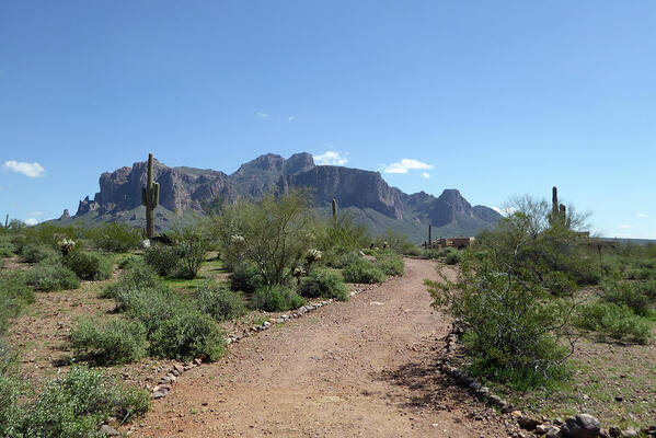 Beautiful Poster featuring the photograph Superstition Trails by Gordon Beck