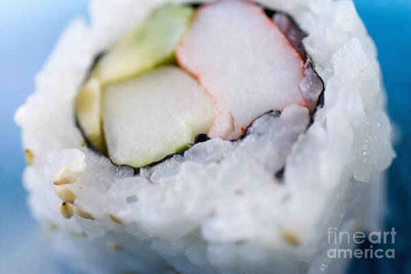 Arrange Poster featuring the photograph Sushi Roll by Ray Laskowitz - Printscapes