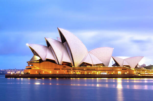 Australia Poster featuring the photograph Sydney Opera House at Dawn by James Capo