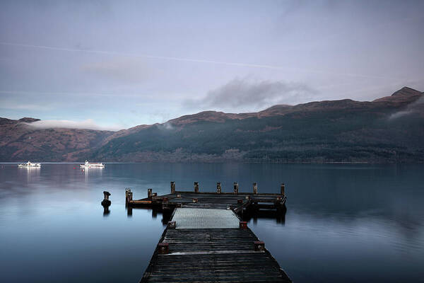Loch Lomond Poster featuring the photograph Tarbet Twilight by Grant Glendinning