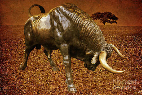 Bull Poster featuring the photograph Tauriform by Heiko Koehrer-Wagner