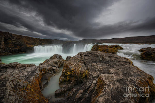 Godafoss Poster featuring the photograph Tears From The Gods by Michael Ver Sprill