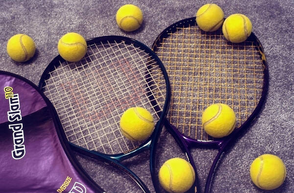 Tennis Poster featuring the photograph Tennis Still Life 3 by Steve Ohlsen