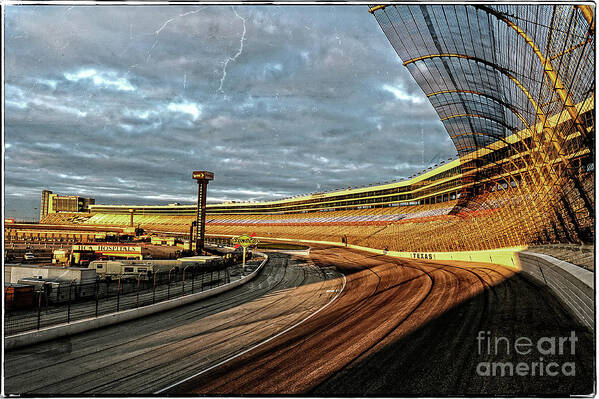 Art Poster featuring the photograph Texas Motor Speedway by Charles Dobbs
