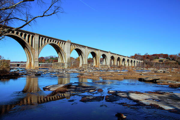 James River Poster featuring the photograph The A-Line by Cliff Middlebrook