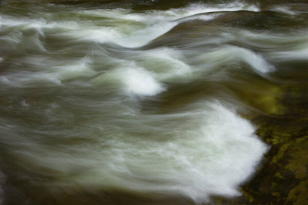 Water Poster featuring the photograph The Action On Top by Mike Eingle