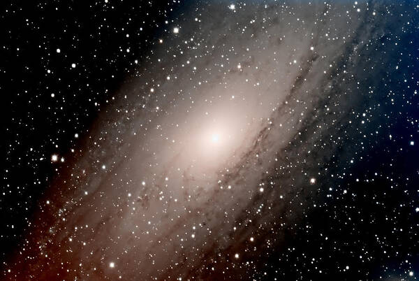 Star Poster featuring the photograph The Andromeda Galaxy Close Up by Jim DeLillo