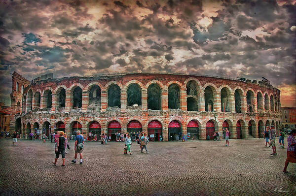 Verona Poster featuring the photograph The Arena by Hanny Heim