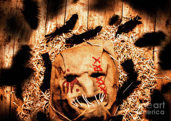 Monsters Poster featuring the photograph The barn monster by Jorgo Photography