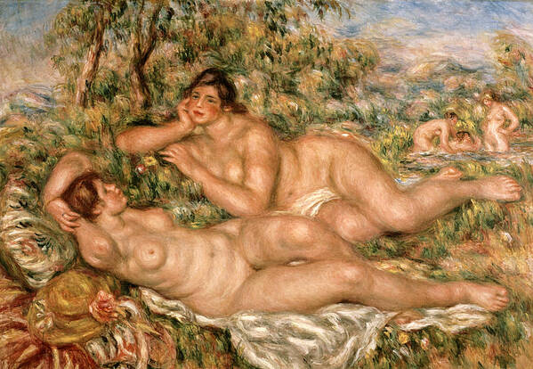 The Poster featuring the painting The Bathers by Pierre Auguste Renoir