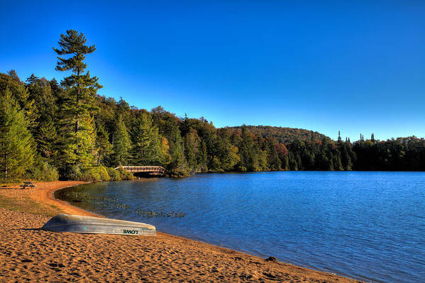 The Beach At Nicks Lake Poster featuring the photograph The Beach at Nicks Lake by David Patterson