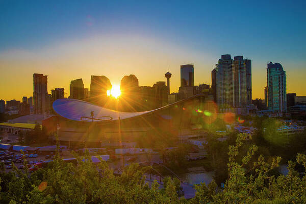 Calgary Poster featuring the photograph The City of Calgary by Bill Cubitt