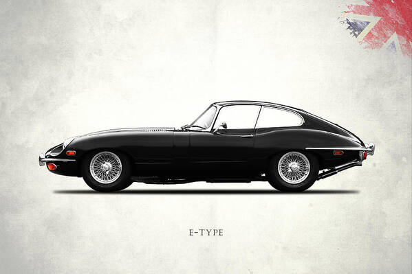 Jaguar E Type Poster featuring the photograph The E Type by Mark Rogan