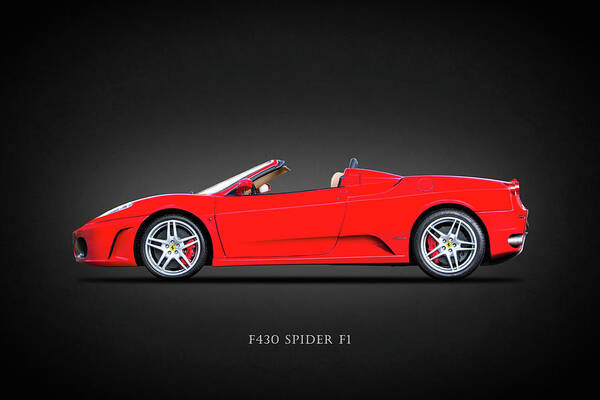 Ferrari Poster featuring the photograph The F430 by Mark Rogan